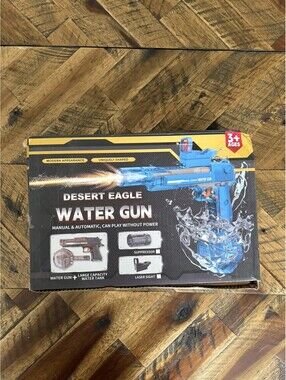 Desert Eagle Water Gun Manual & Automatic Suppressor Laser Sight Ages 3+